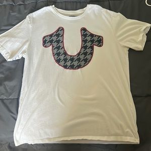 Mens XL True Religion white graphic tee